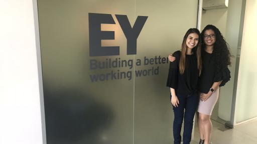 student interns at EY