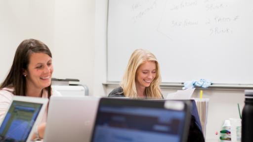 graduate students in class