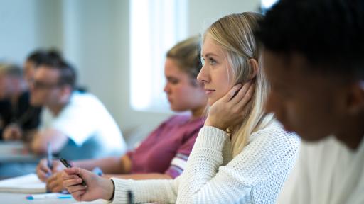 students in class