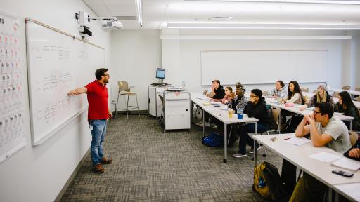 professor in front of class