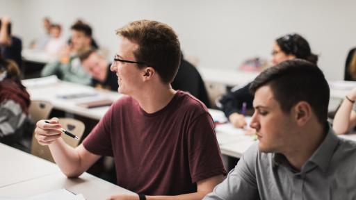 students in class