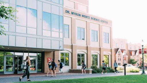 north central college campus in the summer