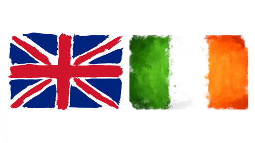 england & ireland flags