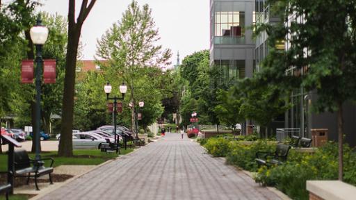 Campus walkway