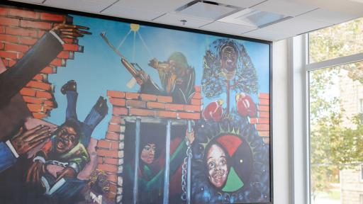 Mural in the Office of Multicultural Affairs