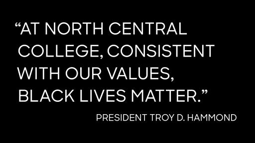 Black Lives Matter quote from President Hammond