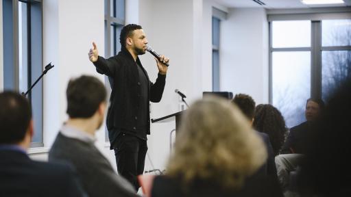 Speaker at event