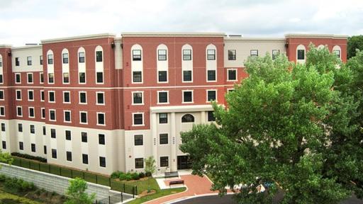 outside of new hall building