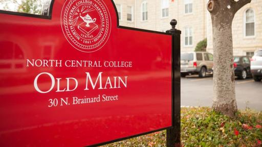 Old Main sign