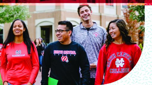 Students walking together on campus