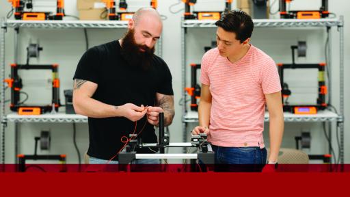 Students in engineering lab