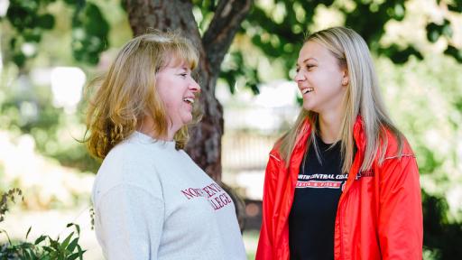 Student and mom