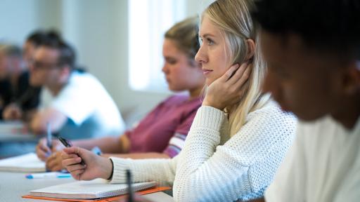 Students in class