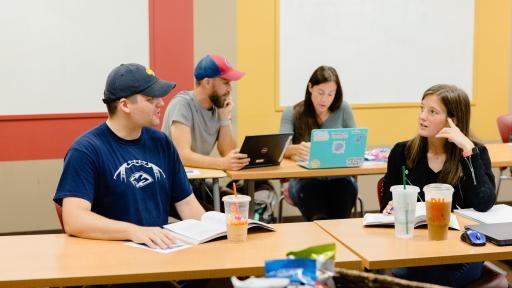 students in class