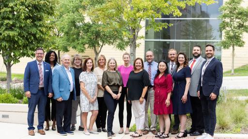 The institutional advancement staff at North Central College.