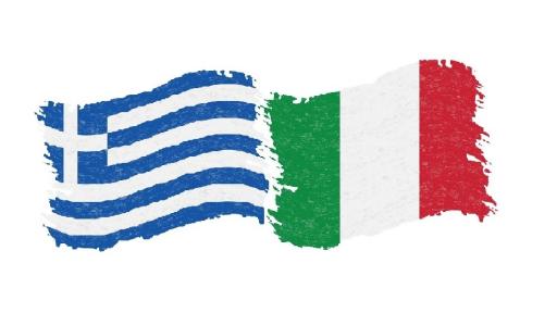 Greece and Italy Flags