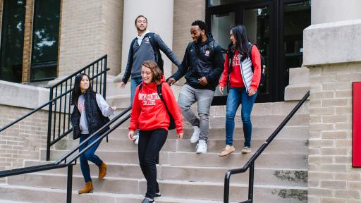 Students at North Central College.