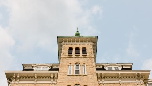Old Main during the summer.