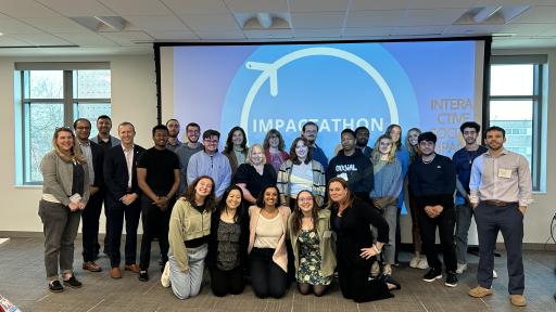 A group photo of those who attended Impactathon.