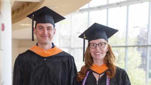 The first two North Central College MSN graduates.