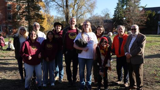 Shimer students, faculty, and alums.