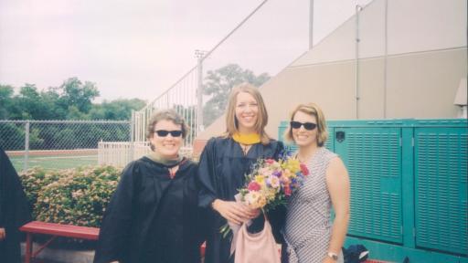 Dr. Kristin Patel and Dr. Kendall Selsky at Commencement 2004.