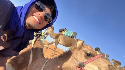 Dylan in Sahara Desert