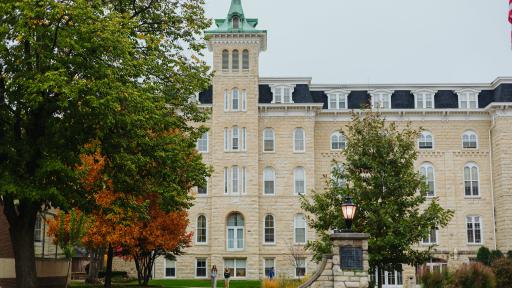 Old Main during the fall.