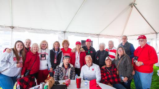 Alumni at Homecoming.
