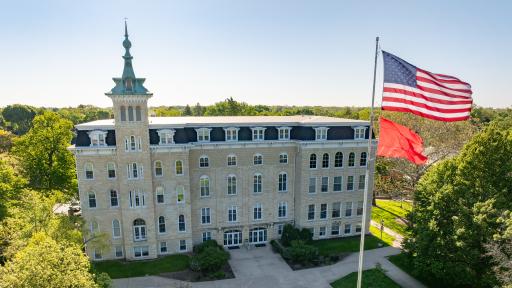 Old Main on a sunny day.