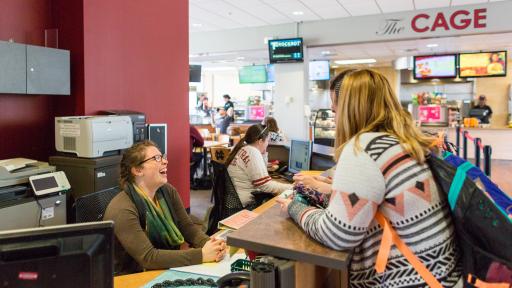 help desk in activity center