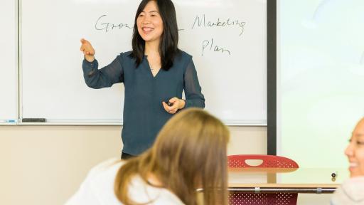 professor talking in front of class