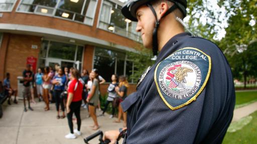 campus safety officer on segway