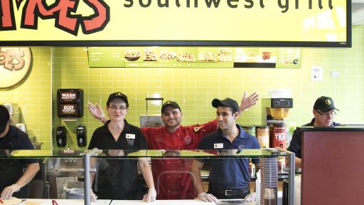 moes cantina counter