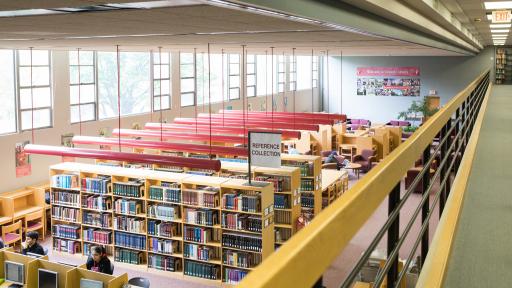 interior of oesterle library