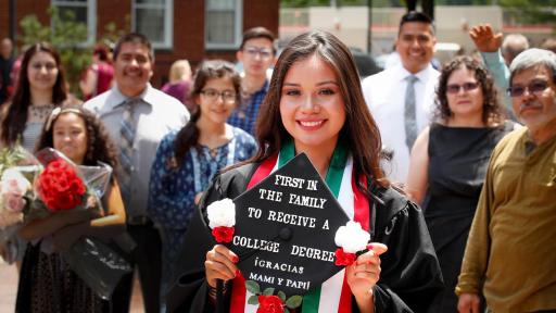 first-gen student at graduation