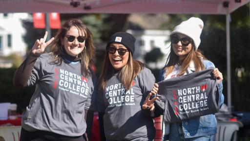 North Central College students enjoying Homecoming.