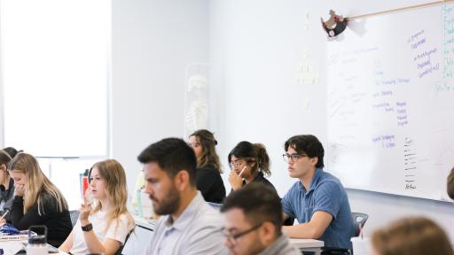 PA students sitting in a classroom