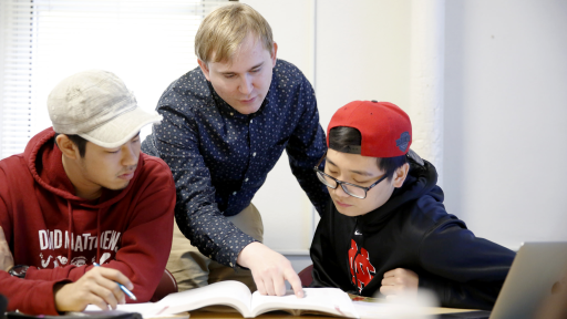 Students in class at the English Language Institute