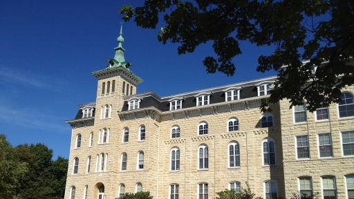 Old Main, the administrative building at North Central College.