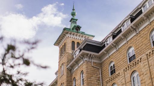 A picture of Old Main, North Central College's administrative building.