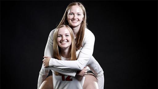 North Central student-athletes Abbi and Maddi Barickman.