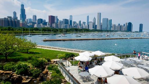 chicago skyline from south beach