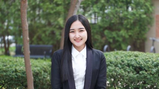 Student Ayano Shimizu at North Central