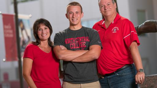 Nancy, Darryl ’20 and Matthew Watkins.